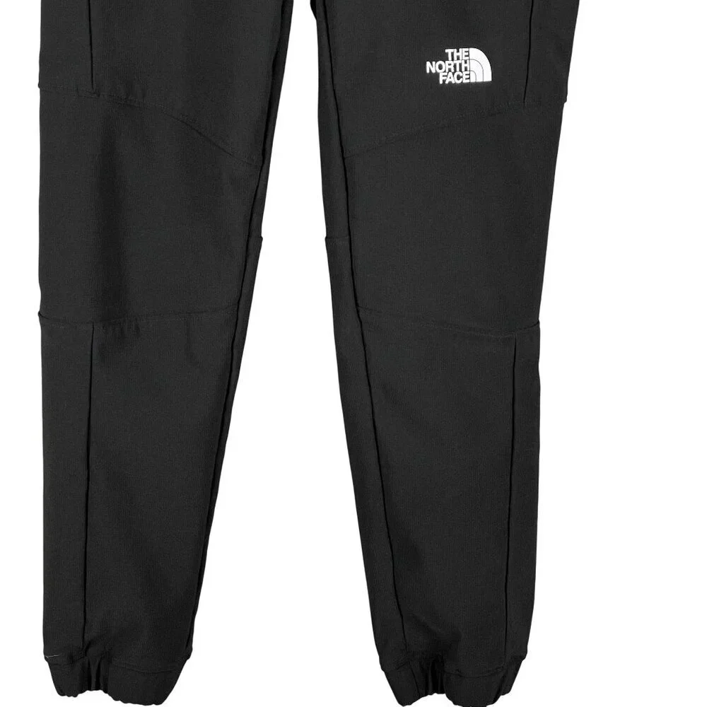 The North Face Girls Medium 10/12 Black  Jogger Sweatpants Pockets Branded Waist
